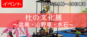 杜の文化展～盆栽・山野草・水石～