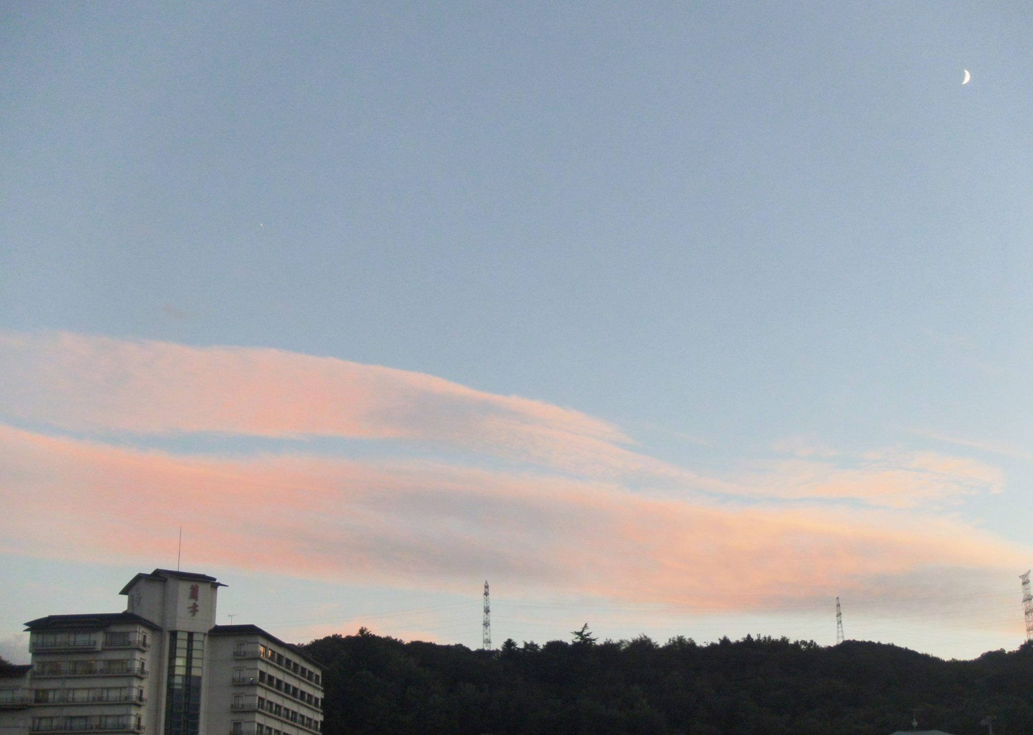 秋保の夕景