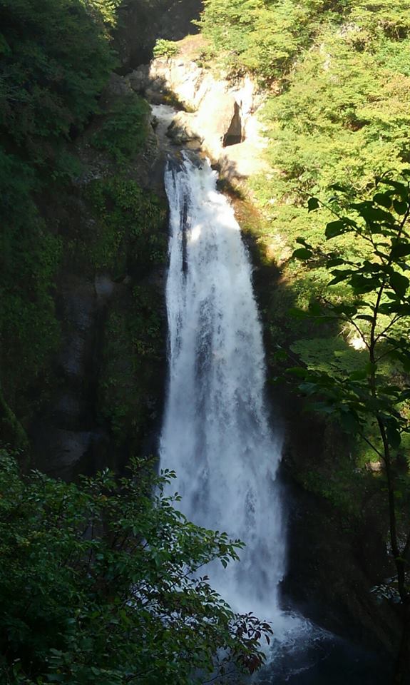 秋保大滝滝見台から見た光景